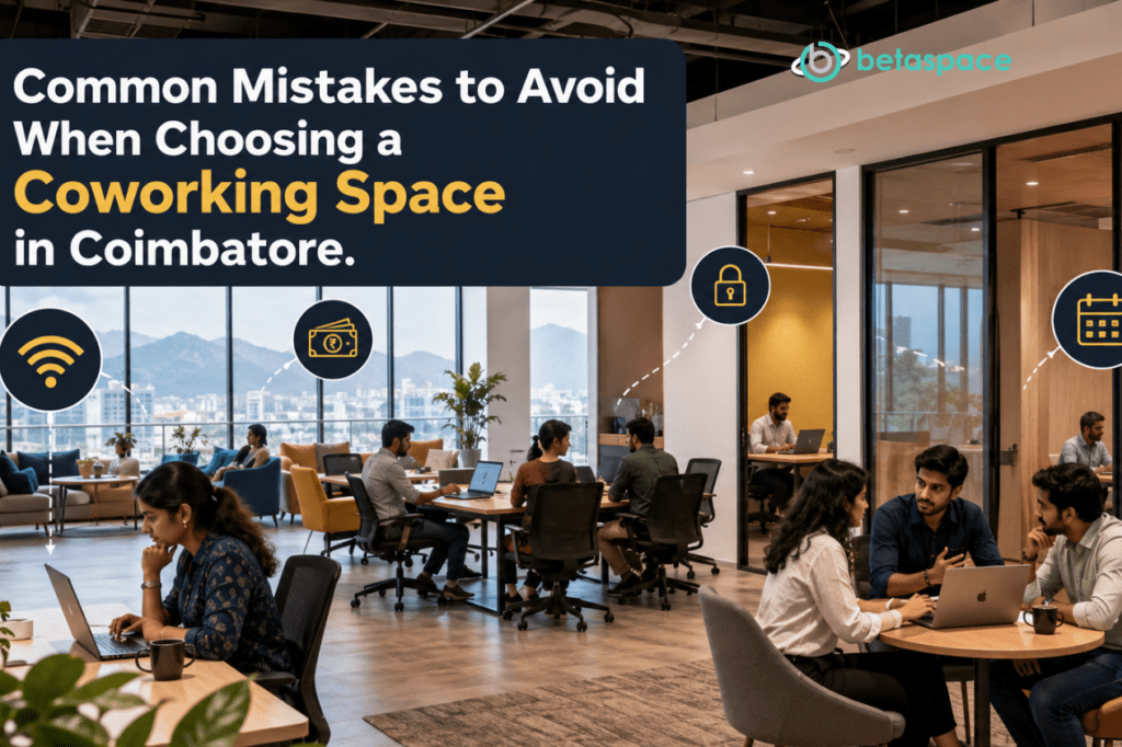 Common Mistakes to Avoid When Choosing a Coworking Space in Coimbatore